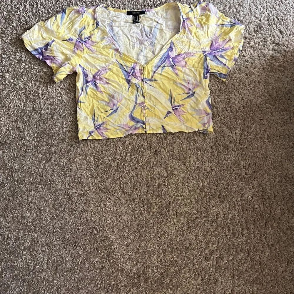 Floral Yellow Women's Top